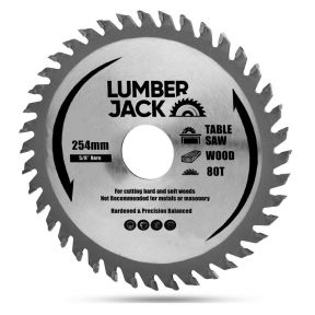 Lumberjack 254mm Circular Saw Blade TCT 80T 5/8